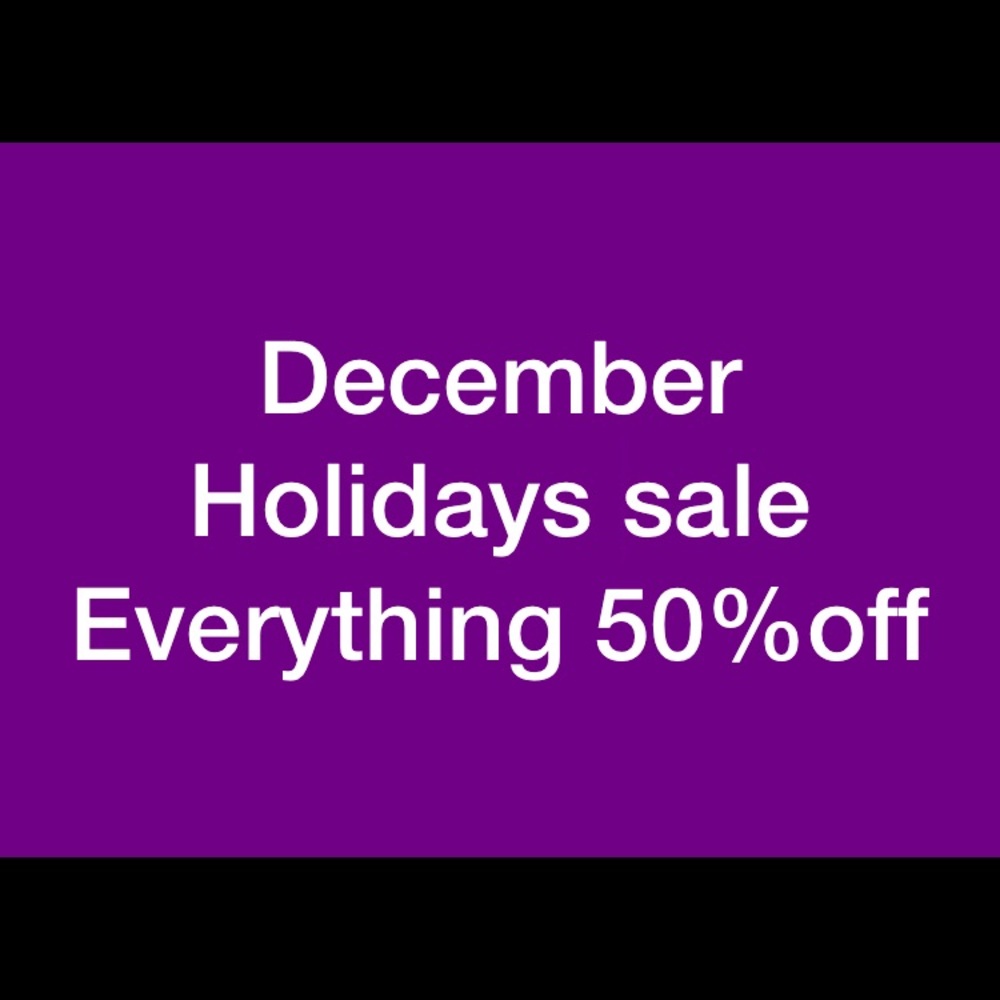 All items 50% off